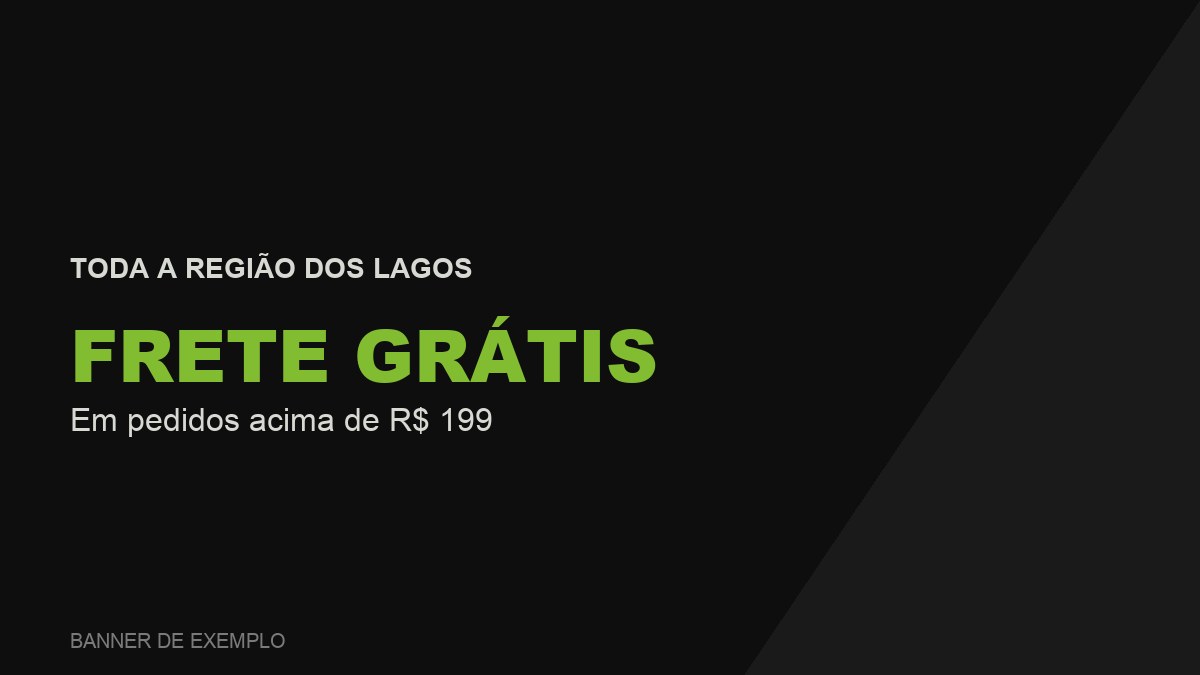 Frete grátis acima de R$ 199